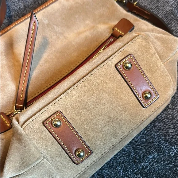 Dooney & Bourke Brown Leather Shoulder Bag - Picture 5 of 7